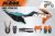 Decal Sticker Kit - MOTOREX (Black) for KTM Six Days (300tpi, 350exc-f, 500exc-f)