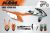 Decal Sticker Kit - IRC (Orange) for KTM Six Days (300tpi, 350exc-f, 500exc-f)