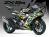 Complete 3M™ Decal Sticker Kit - Rainbow Flame (Green) for Kawasaki ZX-6R