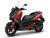 XMAX 300 (2021) Mat Deep Red Metallic Plastic Parts Set