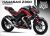 Complete 3M™ Decal Sticker Kit - SHARK (Red) for Kawasaki Z300