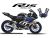 Complete 3M™ Decal Sticker Kit - SPEED LINE (Blue) for Yamaha R15M